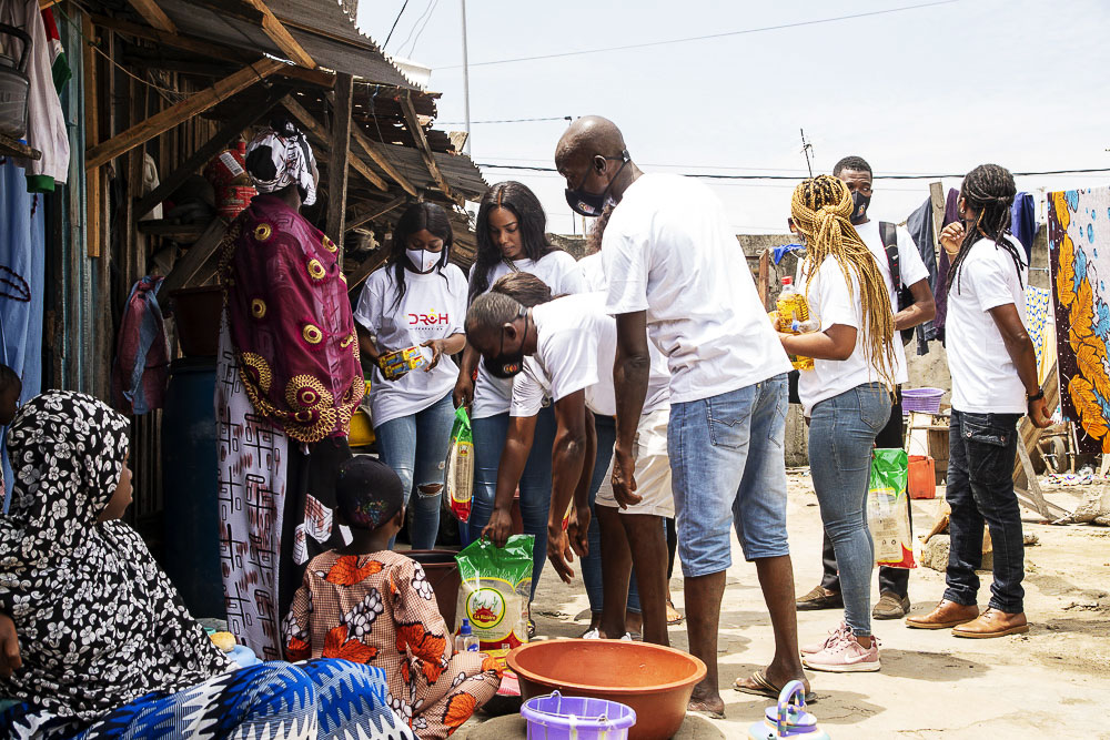 Aides Alimentaires 2021 : Fondation Droh a procédé à la distribution de vivres ‘’ Sans Fil’’, dans la commune de Marcory en Côte d’Ivoire